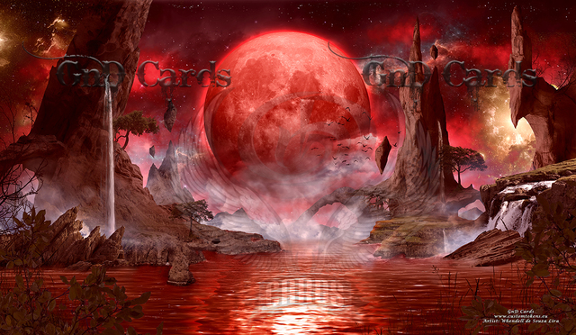 Blood Moon Playmat - Playmats » Blood Moon - DIMITRIOS IOANNIDIS